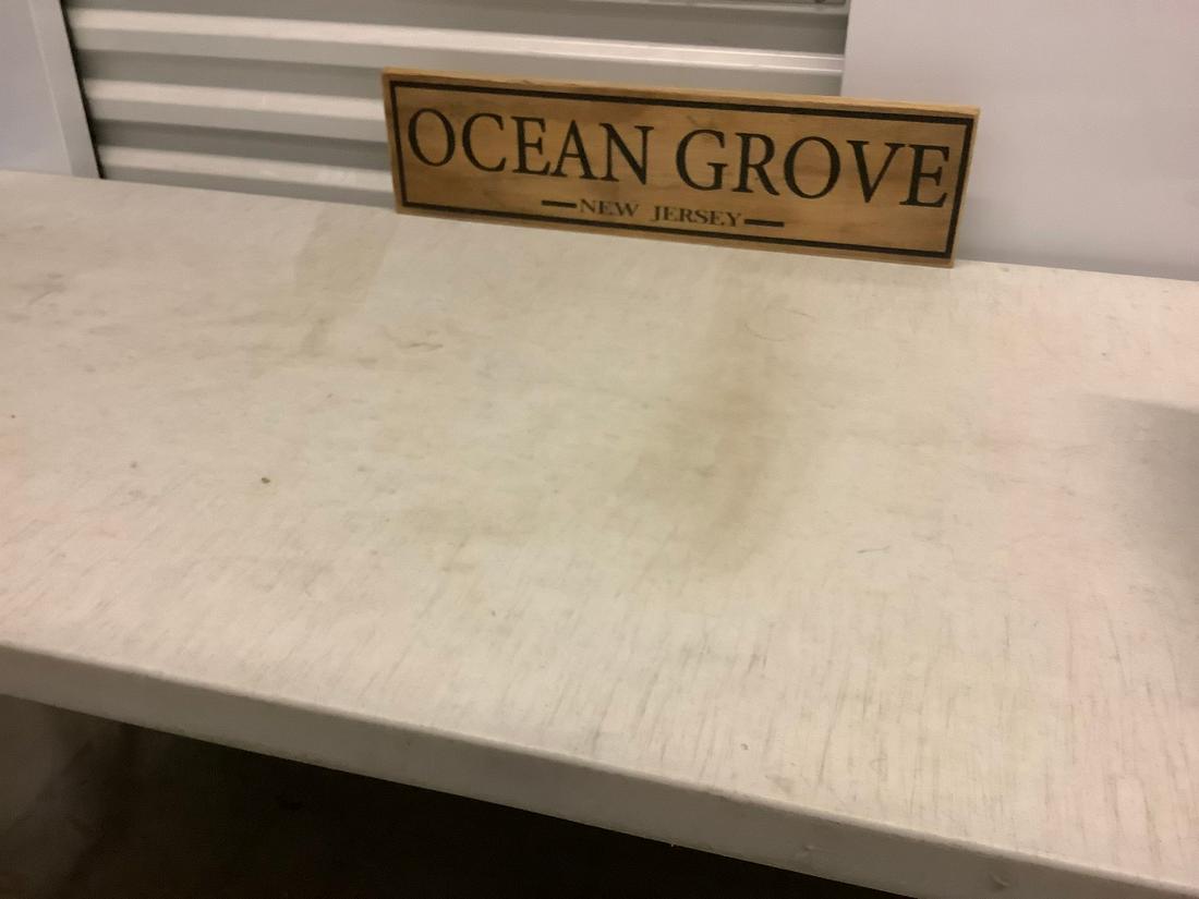 Ocean Grove Wood Sign 24x6: Ocean Grove Wood Sign 24x6