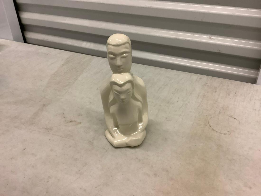 Mid-Century Stylized Figural Statue: Mid-Century Stylized Figural Statue
