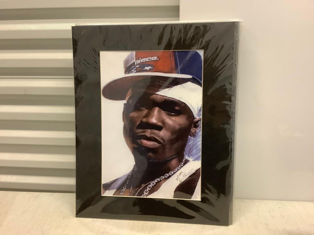 50-Cent Signed by the Artist Artwork 16x20 (1 of 1)