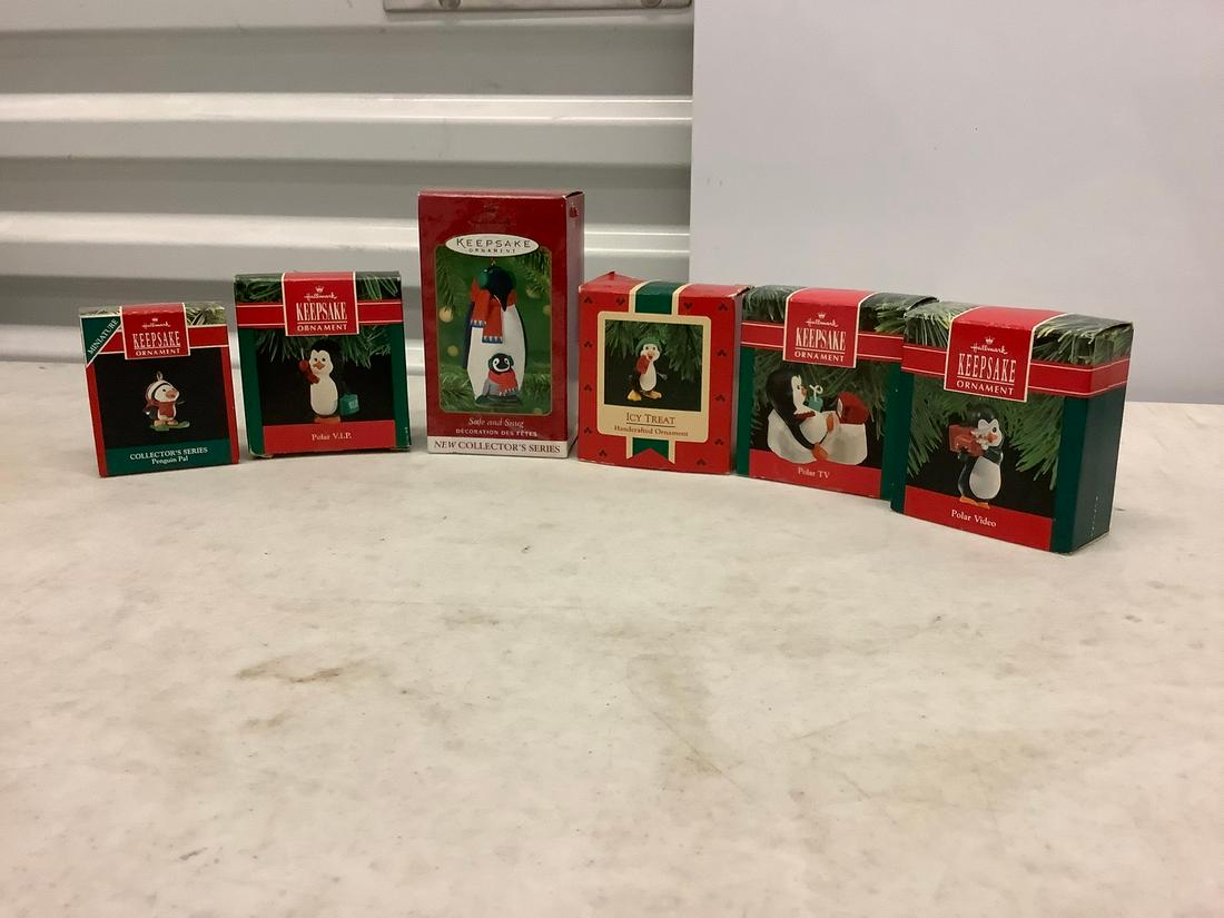 Vintage "Hallmark" Penguin Christmas Ornaments (1 of 1)