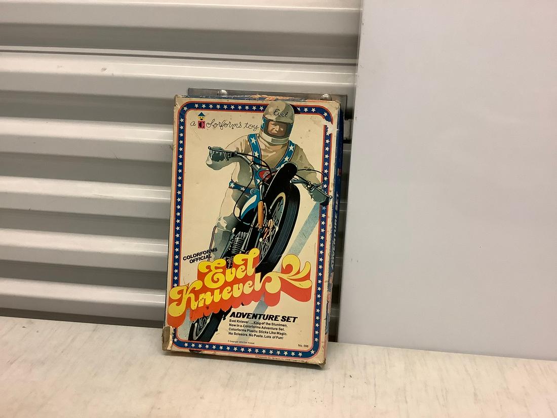1974 "Evel Knievel" Colorforms Toy: 1974 "Evel Knievel" Colorforms Toy