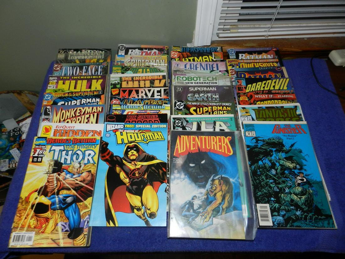 Lot of 29 Comics Punisher Batman Thor elfquest More (1 of 1)