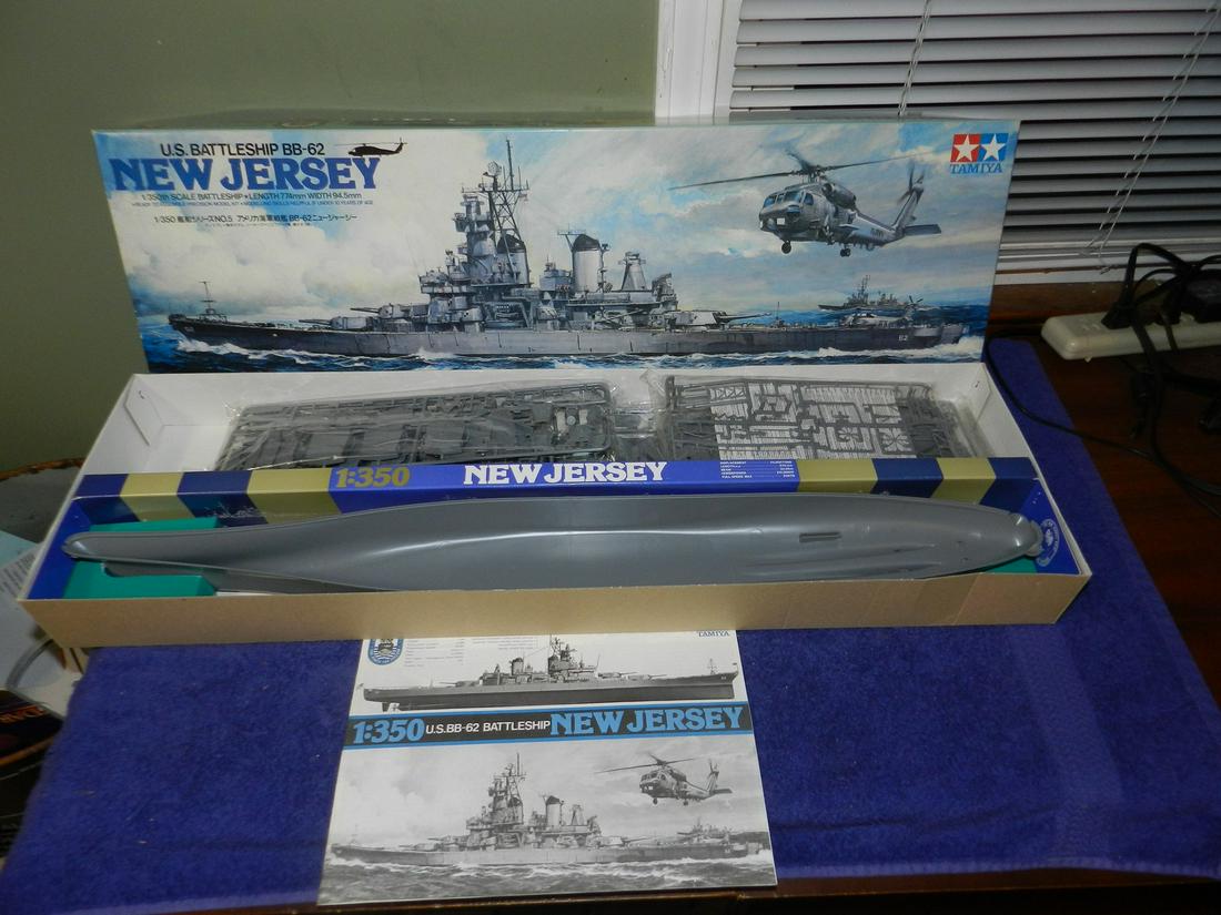 Tamiya 1/350 Scale USS New Jersey Model Kit Complete (1 of 1)