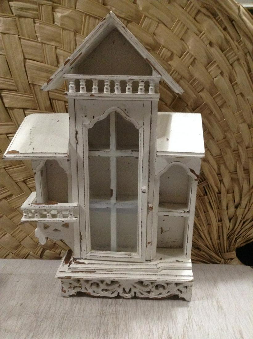 Shabby Chic House Display Cabinet 22"x15"x3.25" (1 of 1)