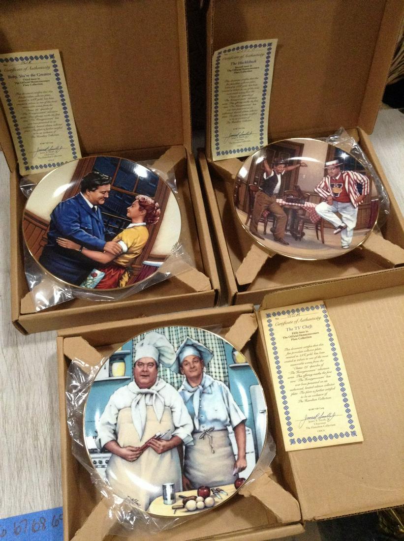 The Hamilton Collection Official Honeymooners Limited: The Hamilton Collection Official Honeymooners Limited Edition Collectors Plates with COAs