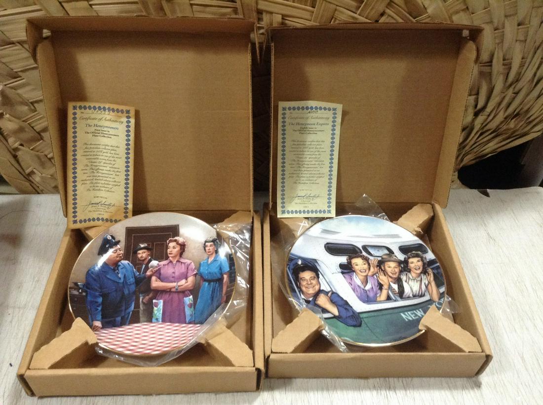 The Hamilton Collection Official Honeymooners Limited: The Hamilton Collection Official Honeymooners Limited Edition Collectors Plates with COAs