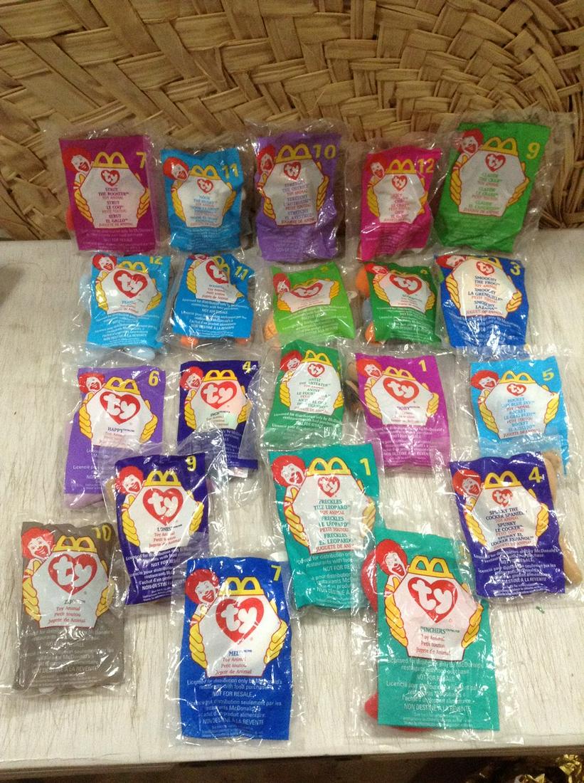 Large lot of McDonald's Ty Beanie Babies Sealed: Large lot of McDonald's Ty Beanie Babies Sealed