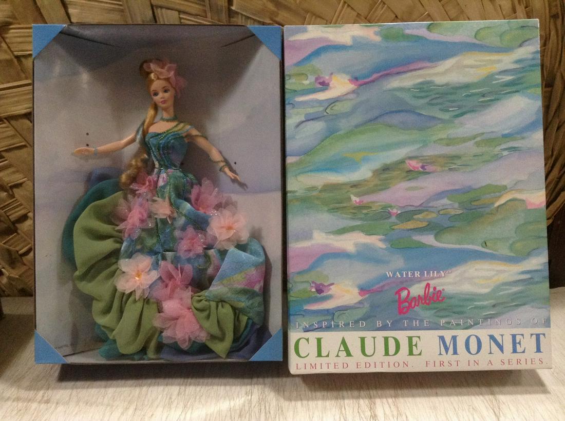 1997 Mattel Limited Edition First in Series Water Lily: 1997 Mattel Limited Edition First in Series Water Lily Claude Monet Barbie in the box