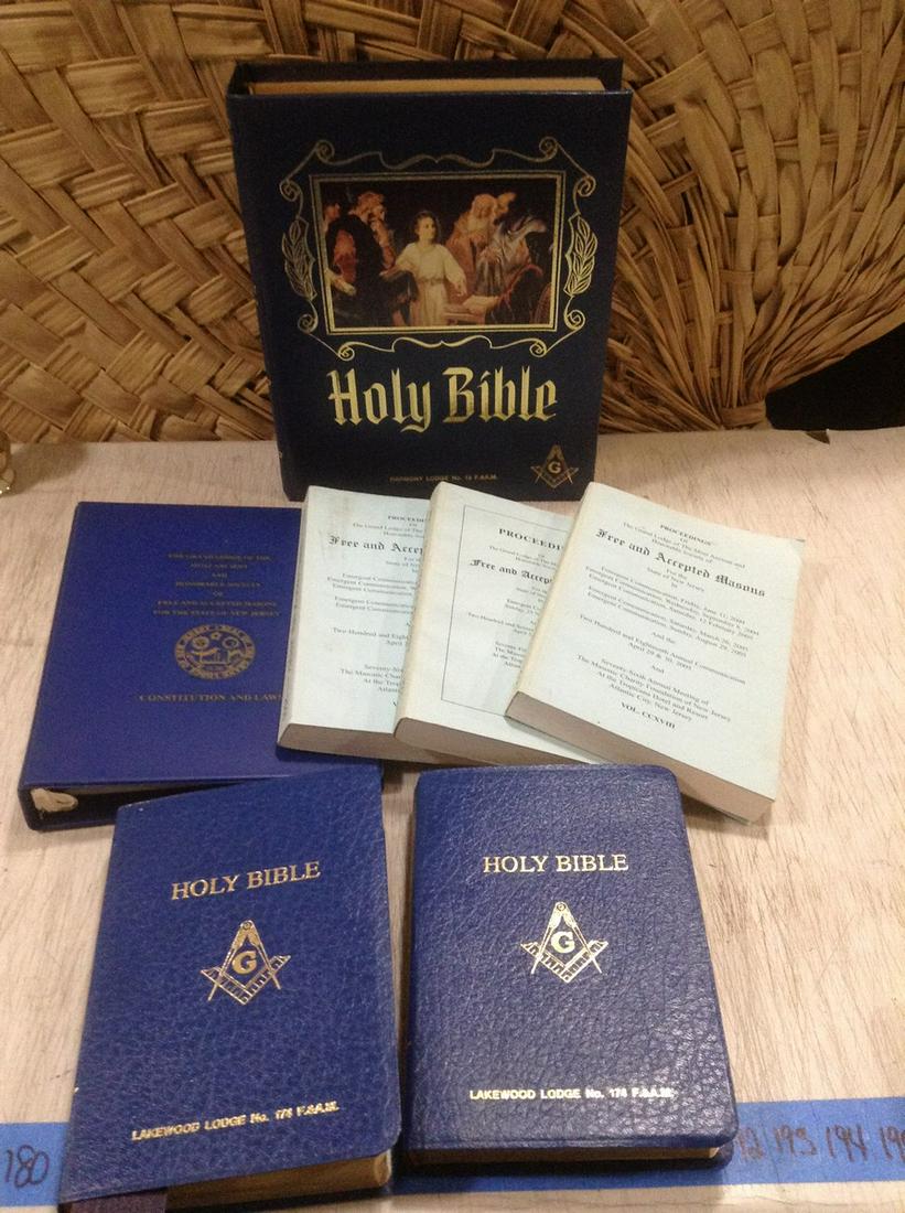 Masonic Bibles, Constitution and Proceedings (1 of 1)