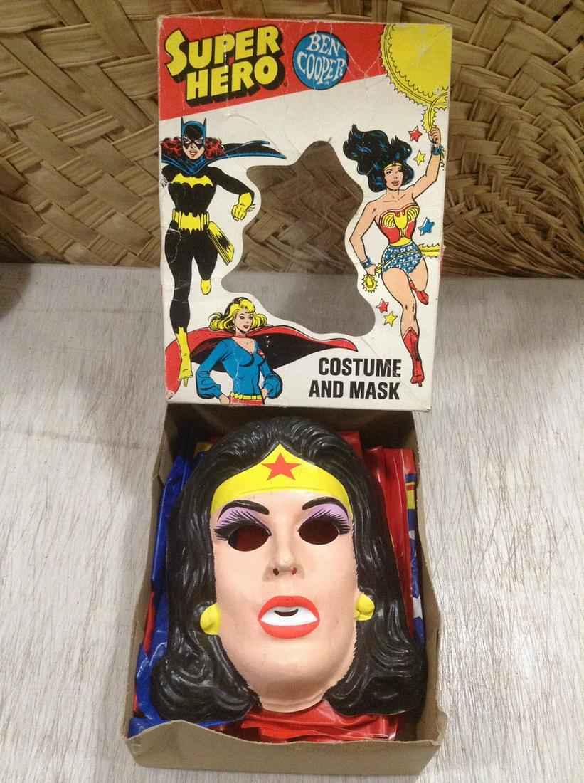 1976 Ben Cooper Wonder Woman Costume & Mask Complete in (1 of 1)