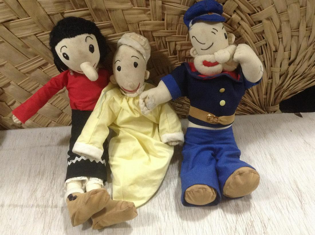 Vintage Popeye Dolls tallest 19": Vintage Popeye Dolls tallest 19"