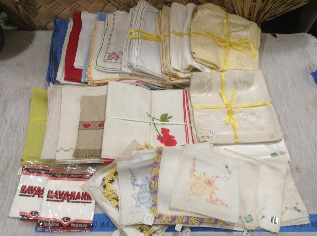 Large lot of Vintage Napkins Sets, Hankies and more (1 of 1)