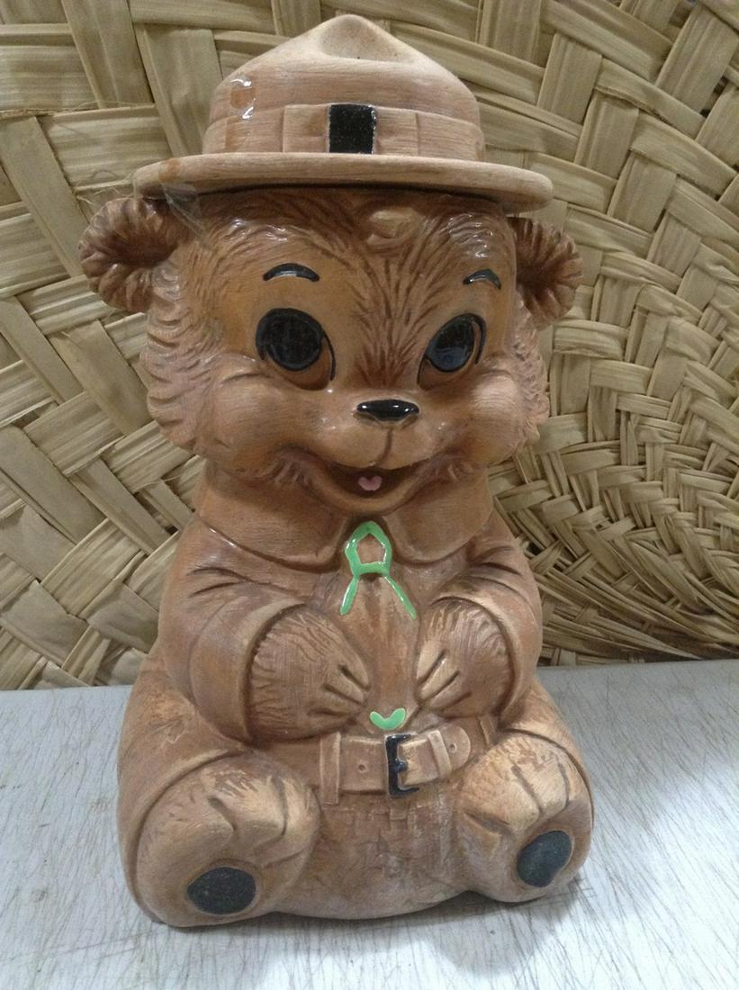 Twin Winton  "Ranger Bear" Cookie Jar  12.5" (1 of 1)