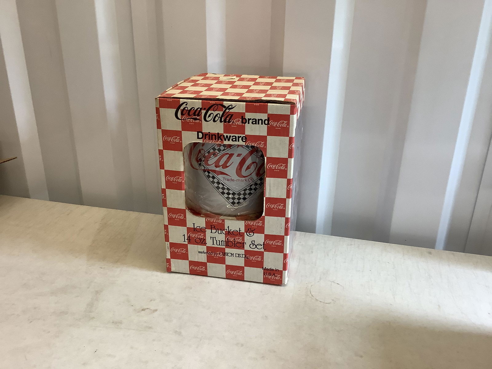 Vintage Coca Cola Ice Bucket and Tumbler Set (1 of 1)