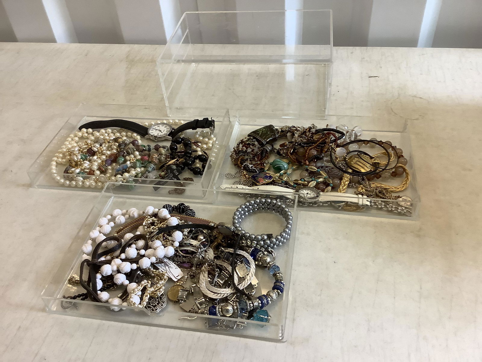 Three Trays of Costume Jewelry and More (1 of 1)