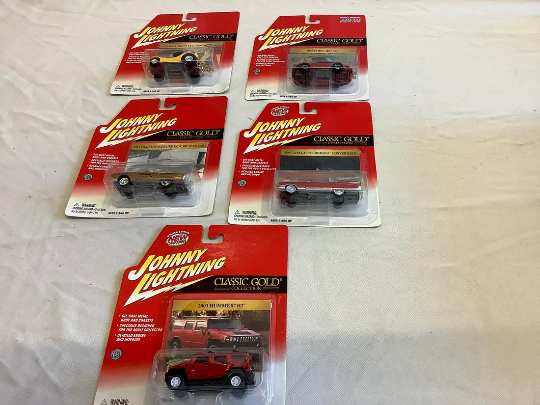 Lot of Johnny Lightning Classic Gold Cars: Lot of Johnny Lightning Classic Gold Cars