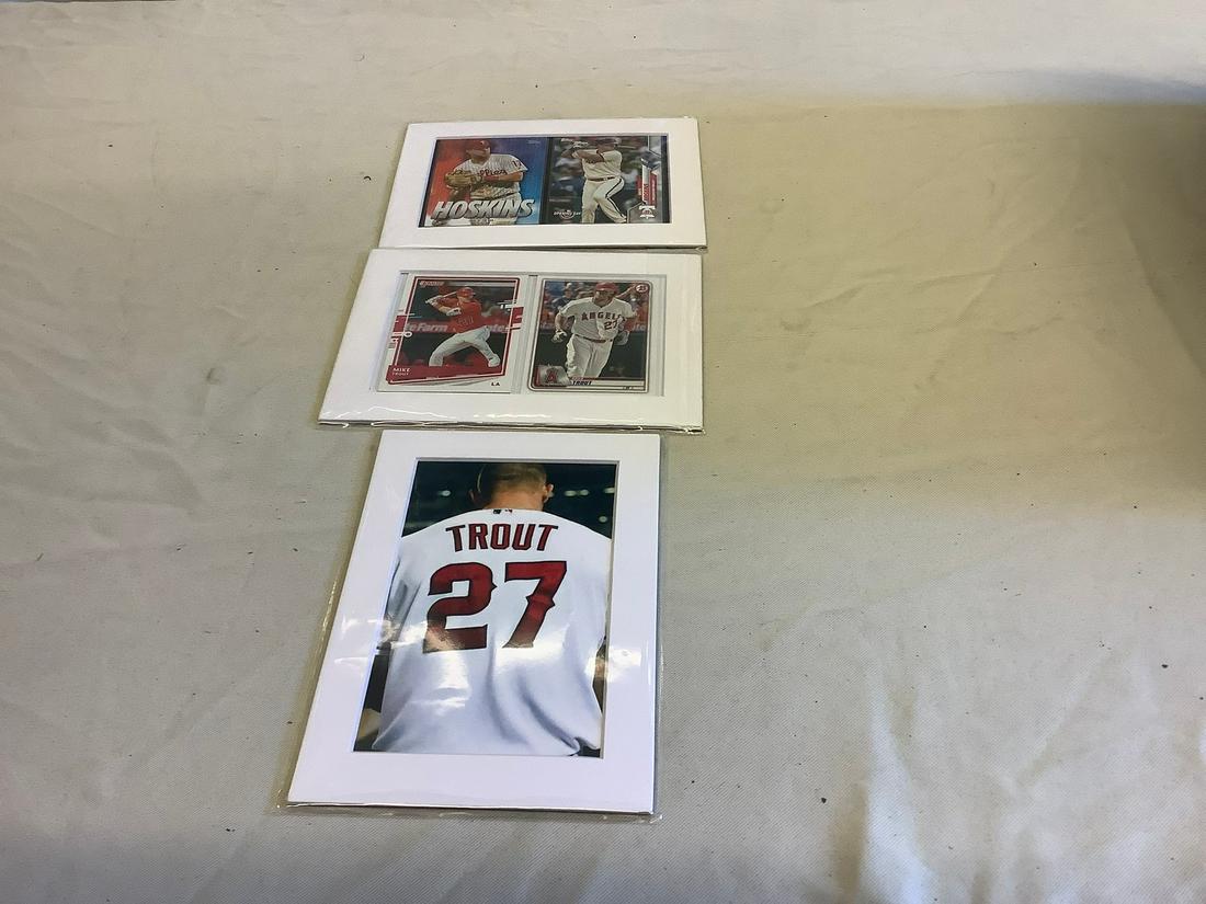Mike Trout, Rhys Hoskins, Framed Cards and Photographs (1 of 1)
