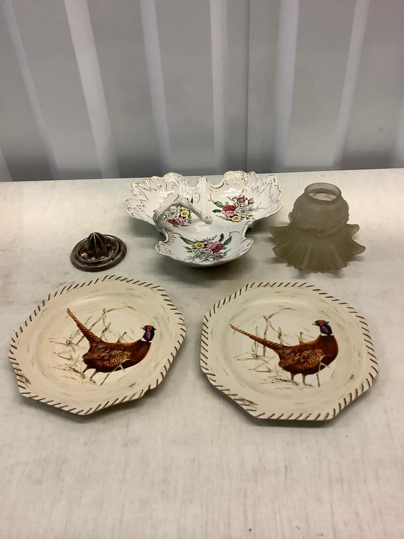 Pair of Lenox "Riverwood" Ringneck Pheasant Plates and (1 of 1)