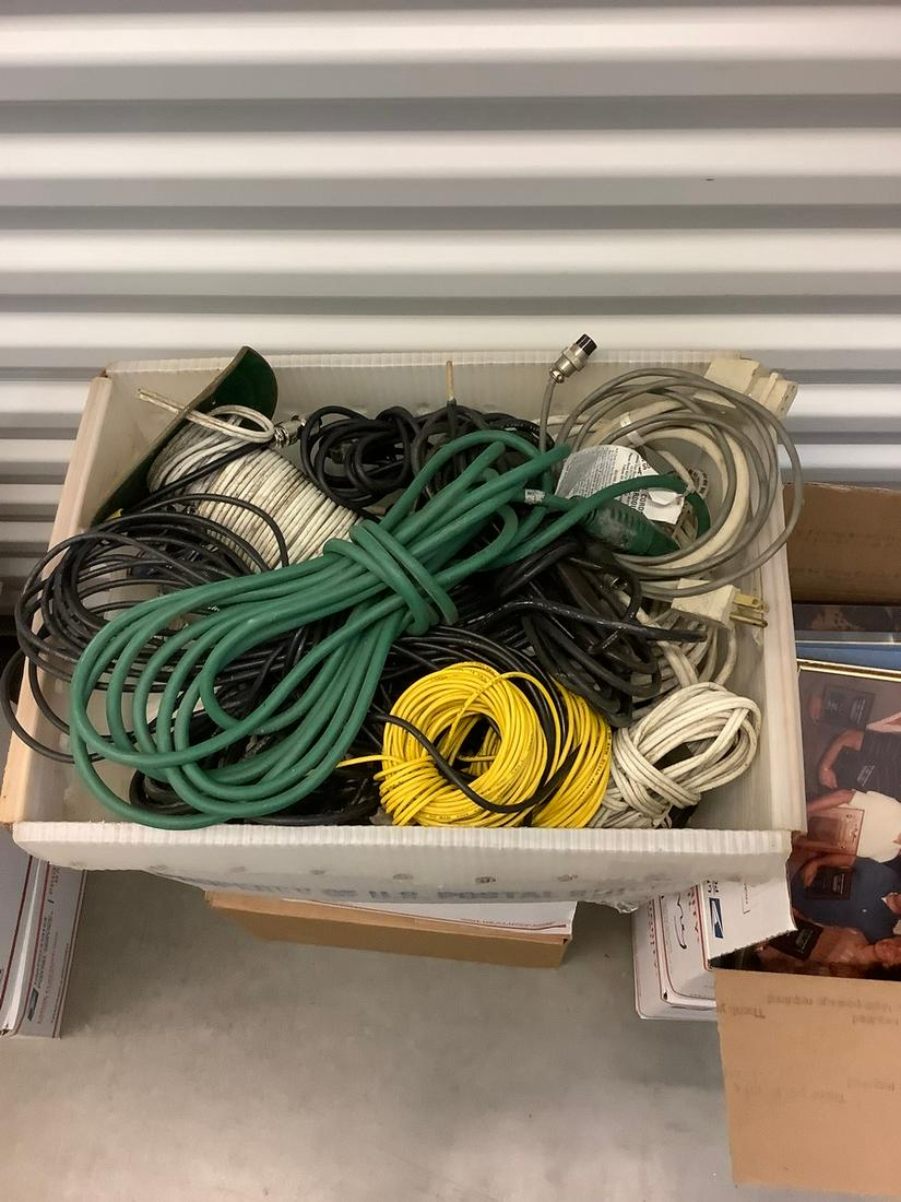 Tote Full of Assorted Wires and Cables (1 of 1)