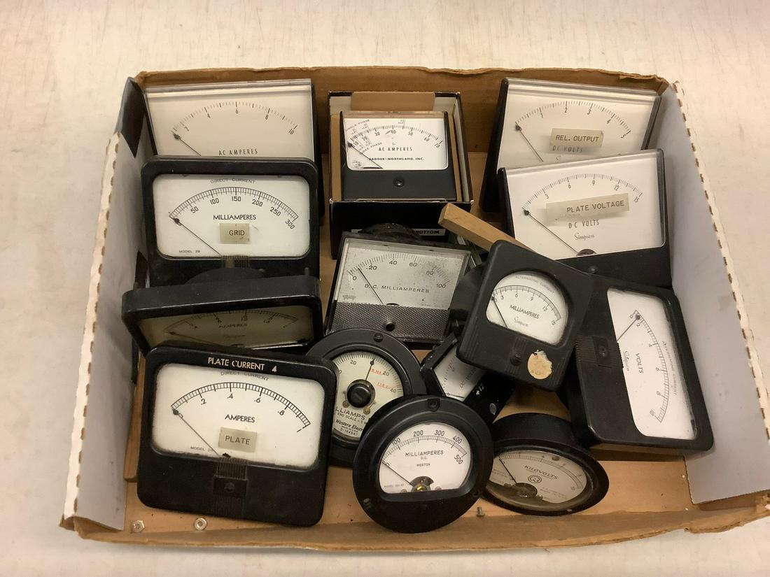 Lot of Vintage Gauges, Simpson, Badger, Weston, Marion: Lot of Vintage Gauges, Simpson, Badger, Weston, Marion