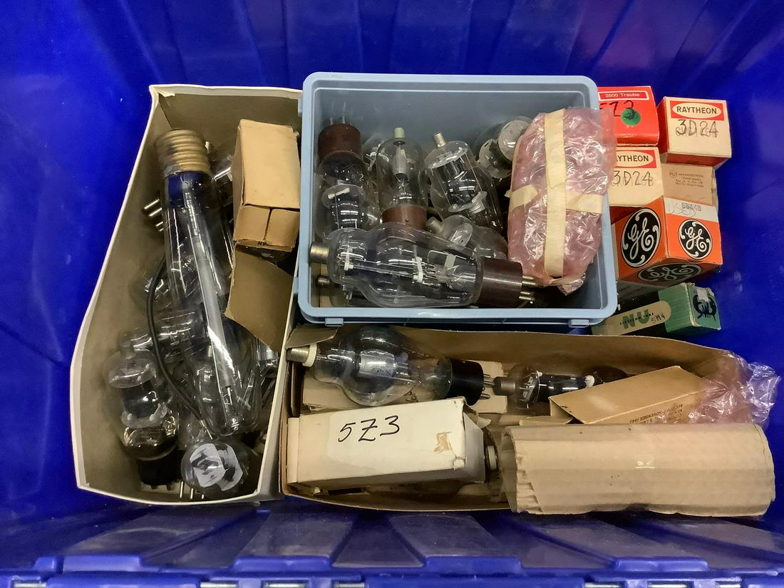 Bin Full of Vacuum Tubes: Bin Full of Vacuum Tubes