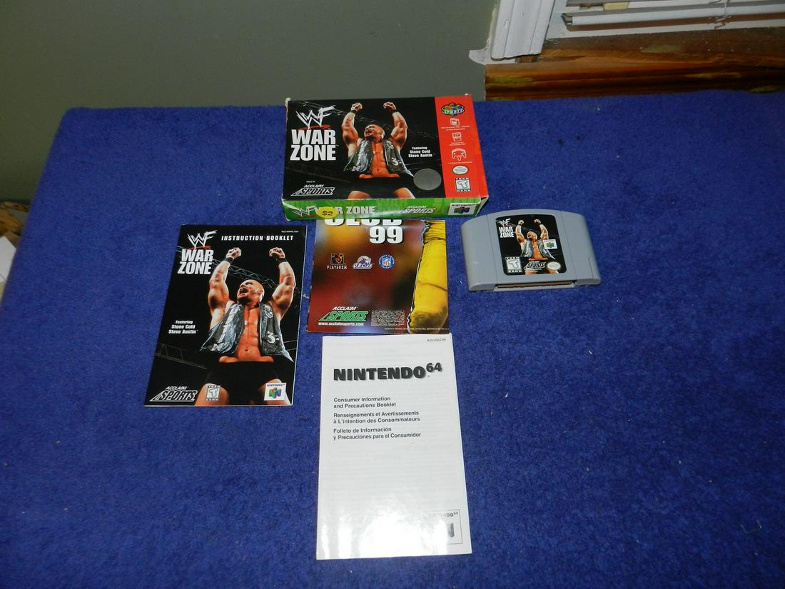 Nintendo 64 N64 WWF Warzone Complete in Box (1 of 1)