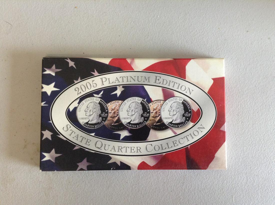 2005 Platinum Edition State Quarter Collection (1 of 1)
