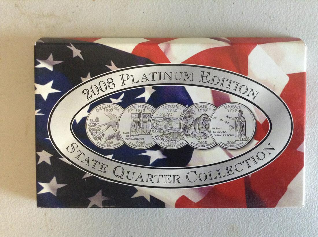 2008 Platinum Edition State Quarter Collection (1 of 1)