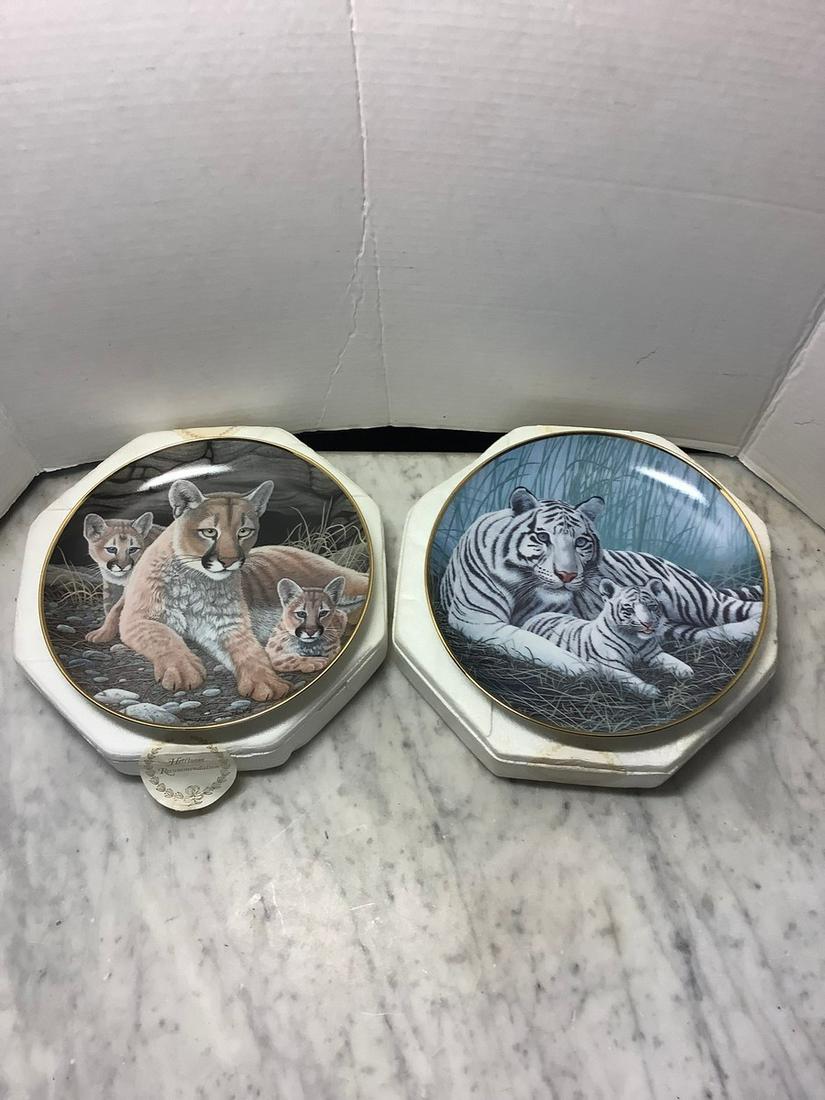 Franklin Mint commemorative plates "White Tigers" (1 of 1)
