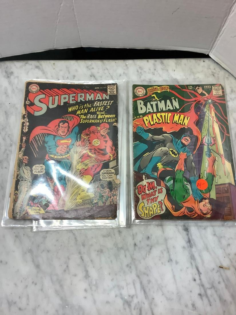 superman 12 cent issue 199 and batman plastic man issue (1 of 1)