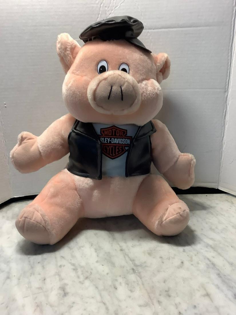 Plush pig harley davidson 16 inches tall: Plush pig harley davidson 16 inches tall