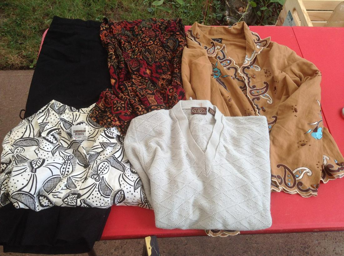 Vintage Womens Clothing - skirt, pants and tops: Vintage Womens Clothing - skirt, pants and tops