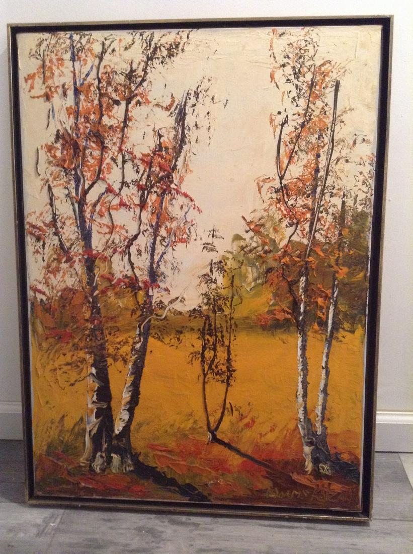 Original Signed Morris Katz Oil on Canvas 31.5"x23": Original Signed Morris Katz Oil on Canvas 31.5"x23"