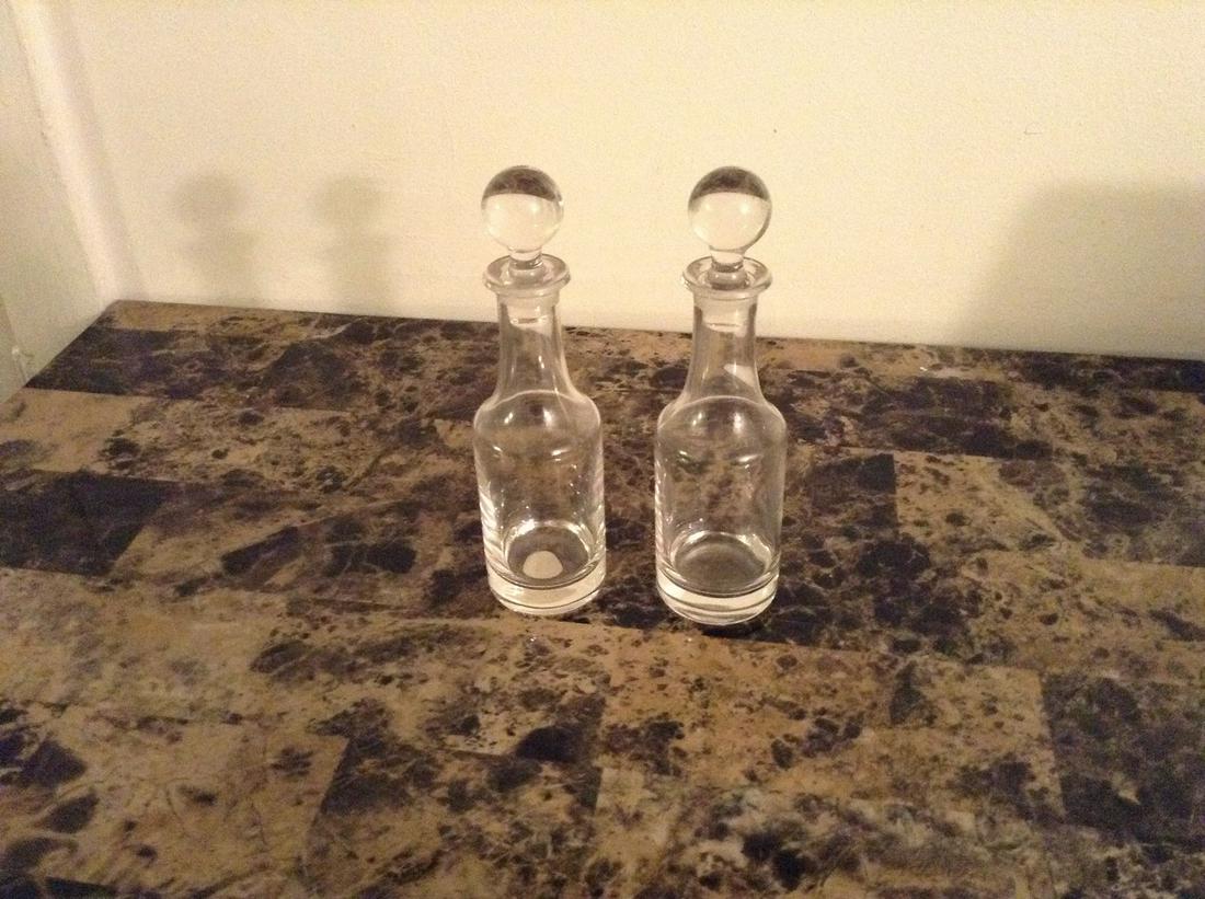 Two Glass Decanters 8 in. (1 of 1)