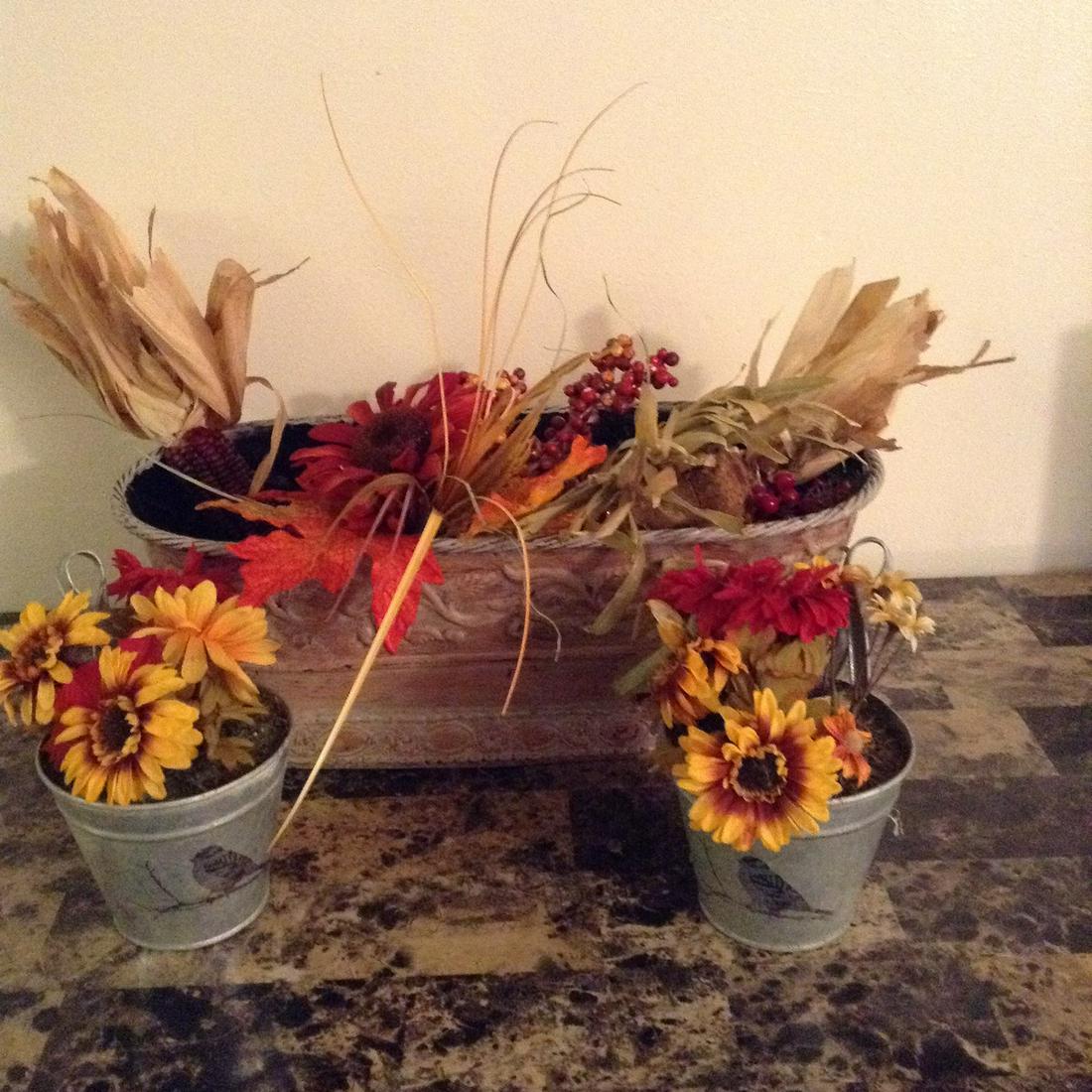 Pair of Tin Bird Planters and More (1 of 1)