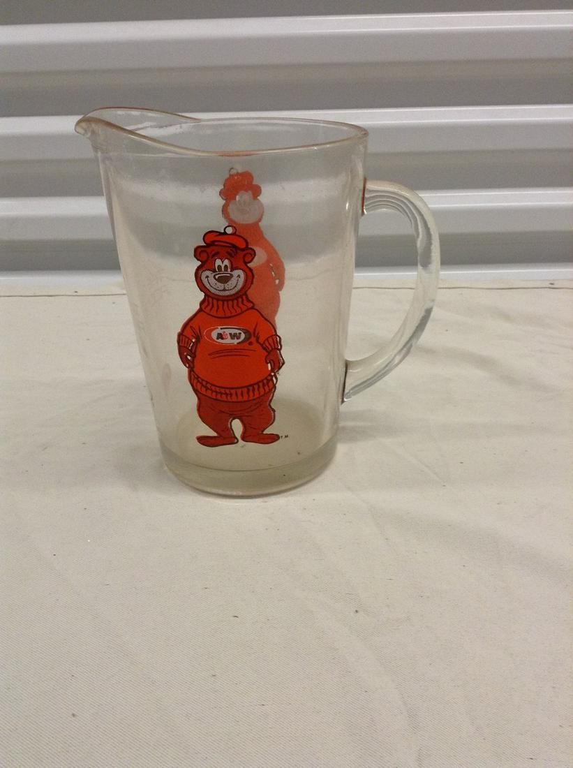 Vintage A&W root beer pitcher: Vintage A&W root beer pitcher