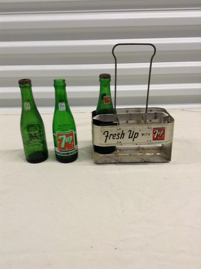 Vintage 60's 7-up in 7-up container: Vintage 60's 7-up in 7-up container