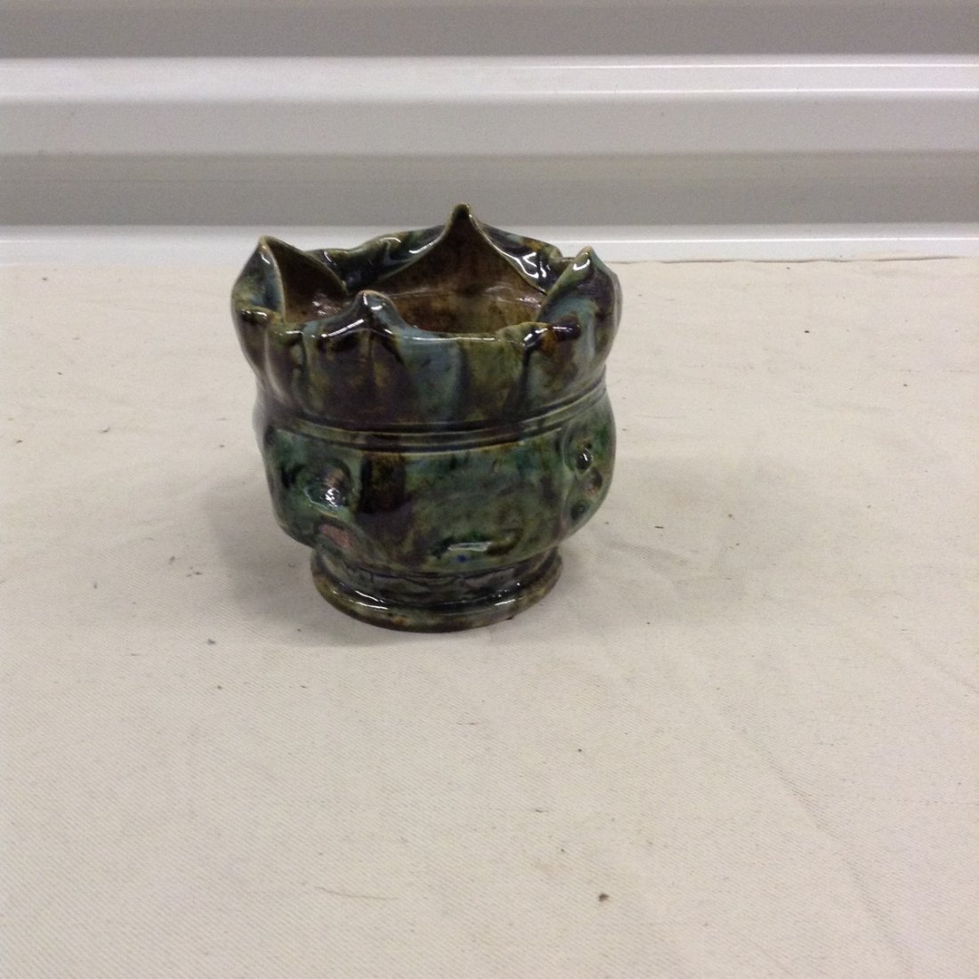 original George Ohr pottery vase 3.5 inches tall (1 of 2)