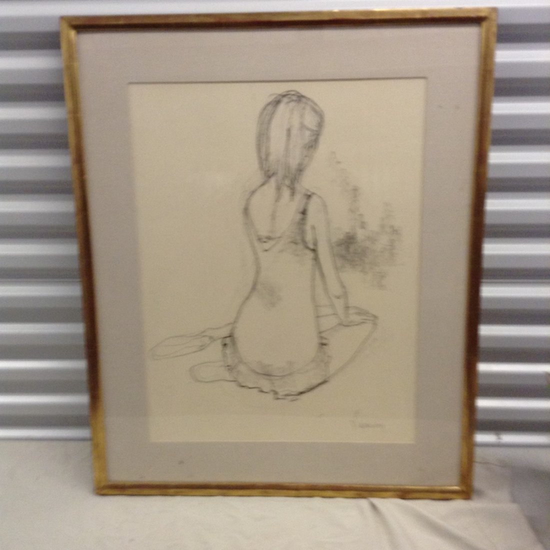 Jean Jansem signed sketch artwork original 27x33 (1 of 2)