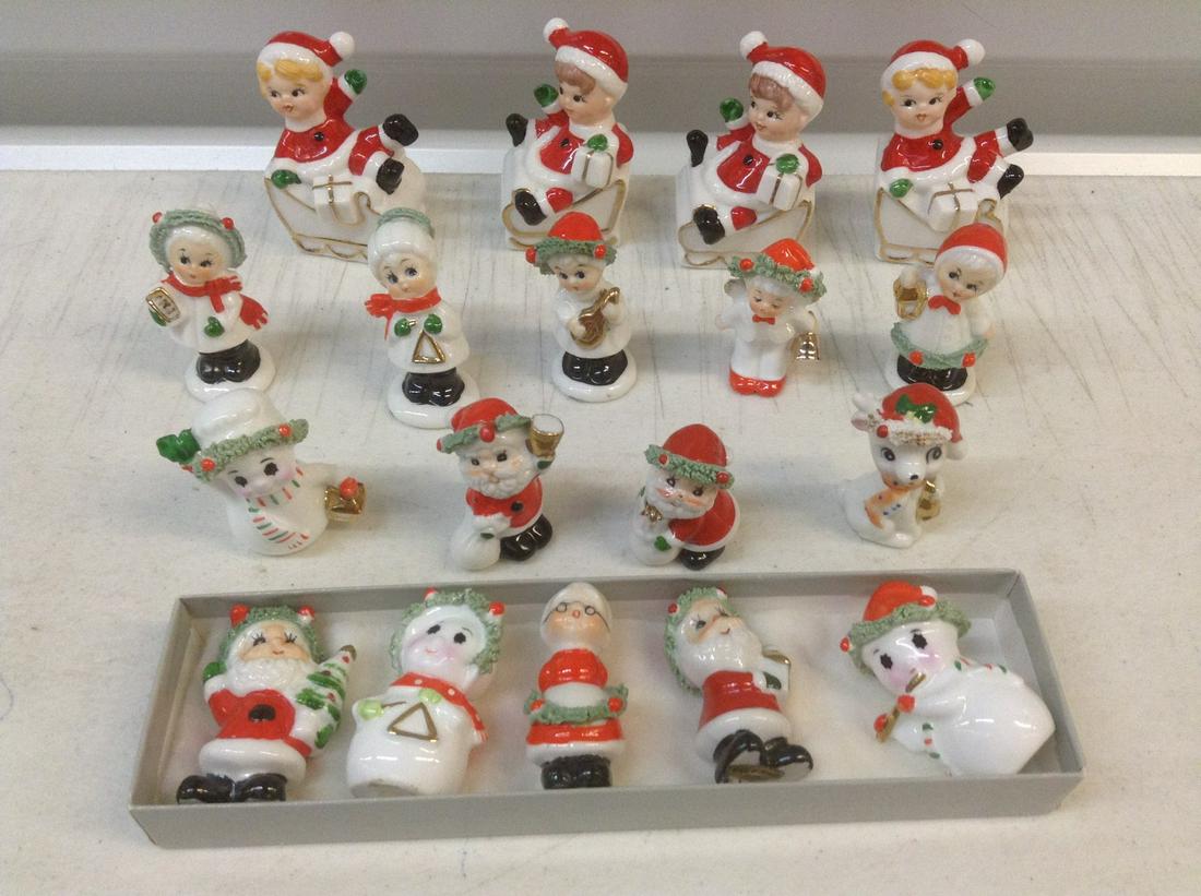 Large lot of Vintage Christmas Figures tallest 2.5" (1 of 1)