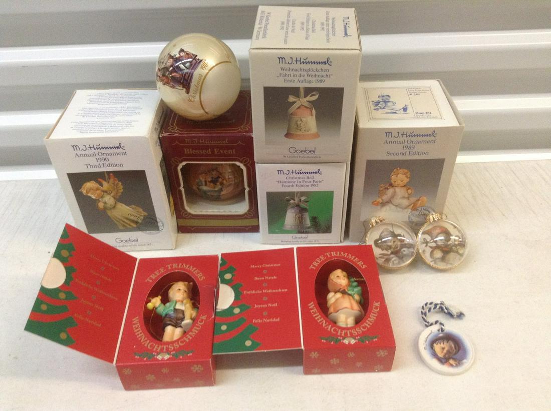 Large lot of Goebel and Hummel Ornaments most in the: Large lot of Goebel and Hummel Ornaments most in the boxes