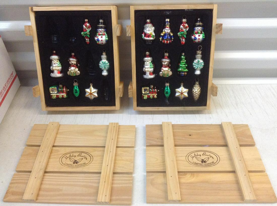 Holiday Boutique Limited Edition Ornaments in Wood: Holiday Boutique Limited Edition Ornaments in Wood Crates