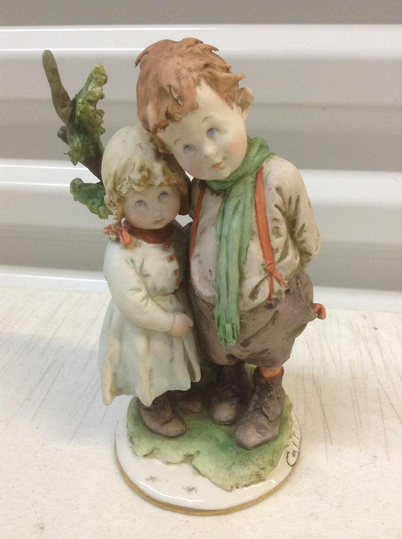 Signed G. Cappe Works of Art Italy Porcelain Statue: Signed G. Cappe Works of Art Italy Porcelain Statue 6.5"