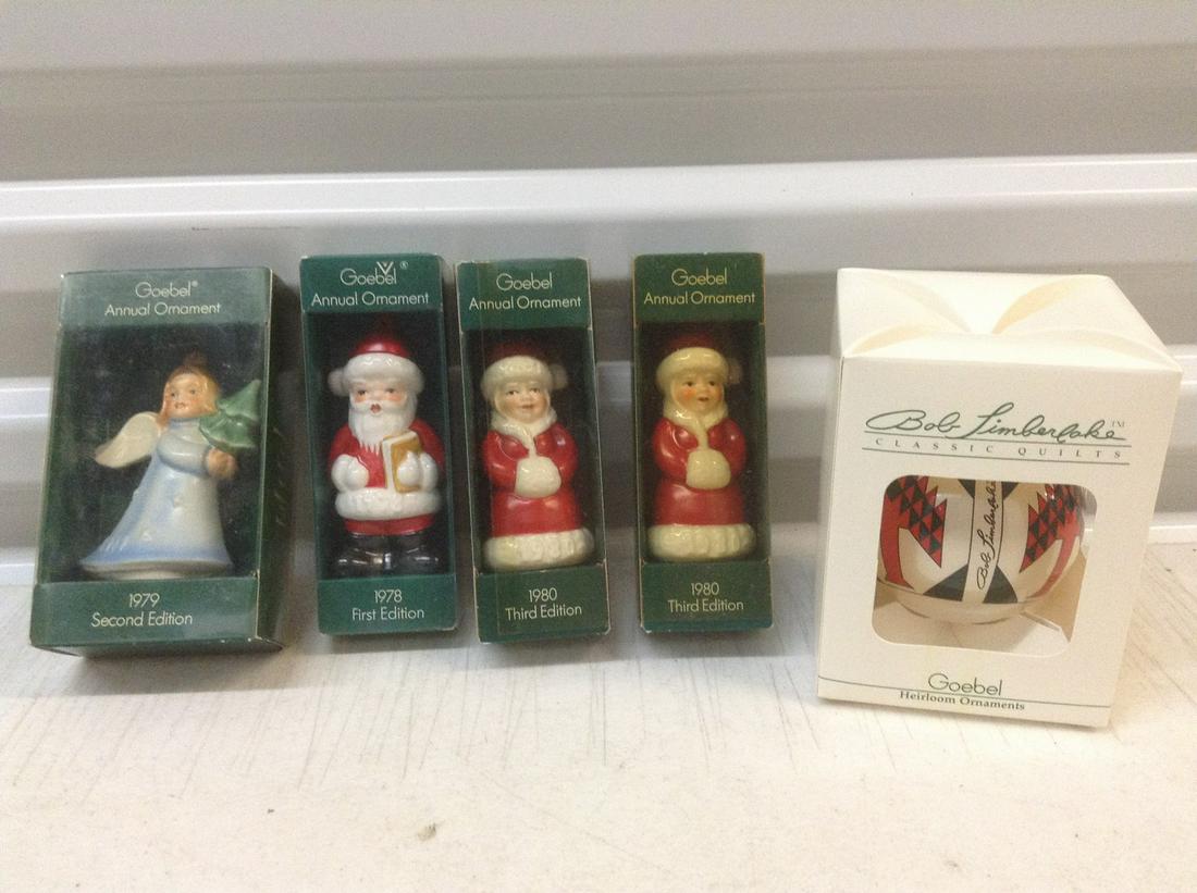 Goebel Ornaments in the boxes: Goebel Ornaments in the boxes