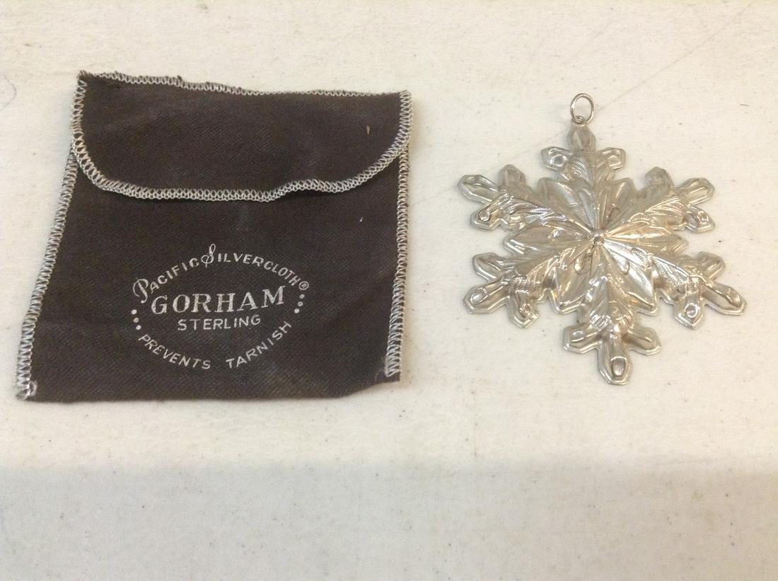 1978 Gorham Sterling Silver Snowflake 3.75": 1978 Gorham Sterling Silver Snowflake 3.75"