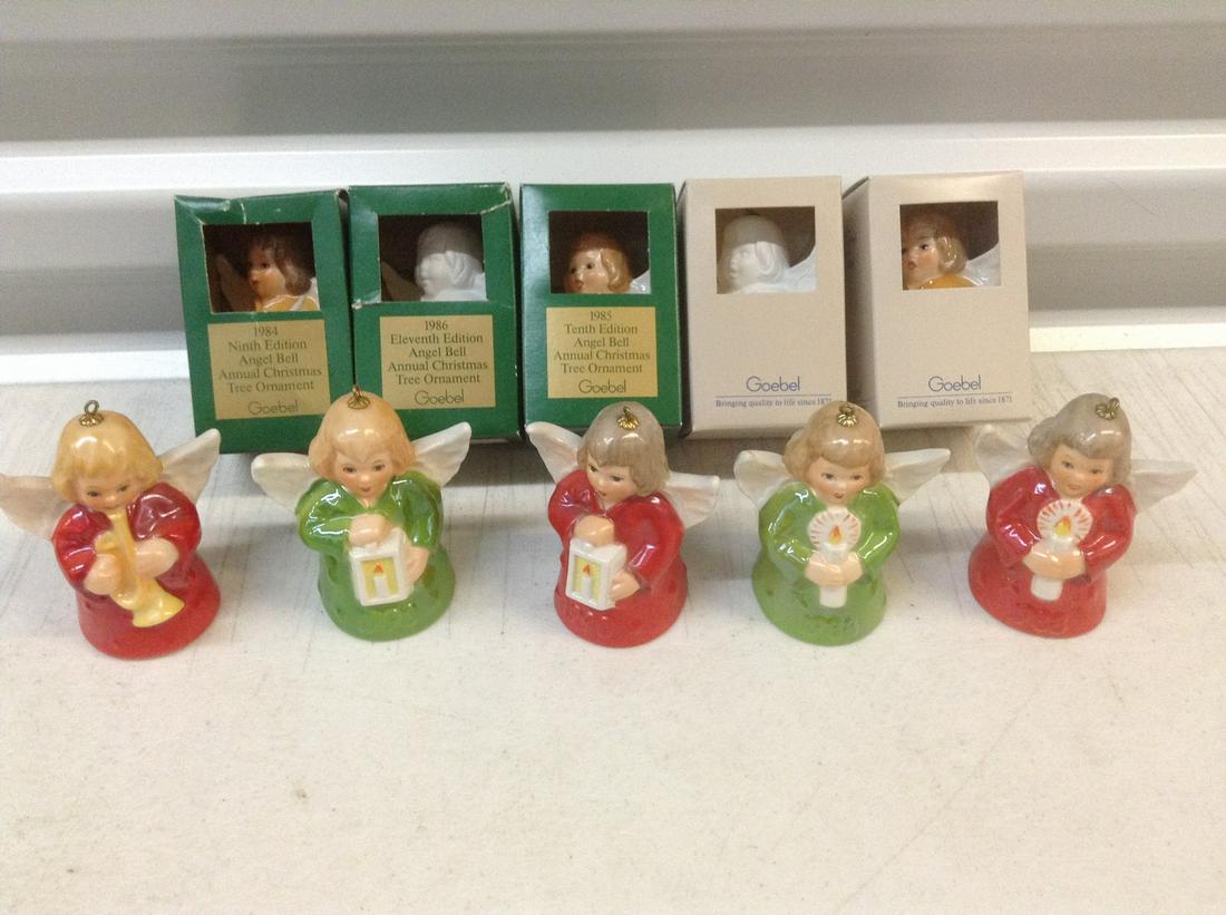 Large lot of Goebel W Germany Angel Bells some in boxes (1 of 1)