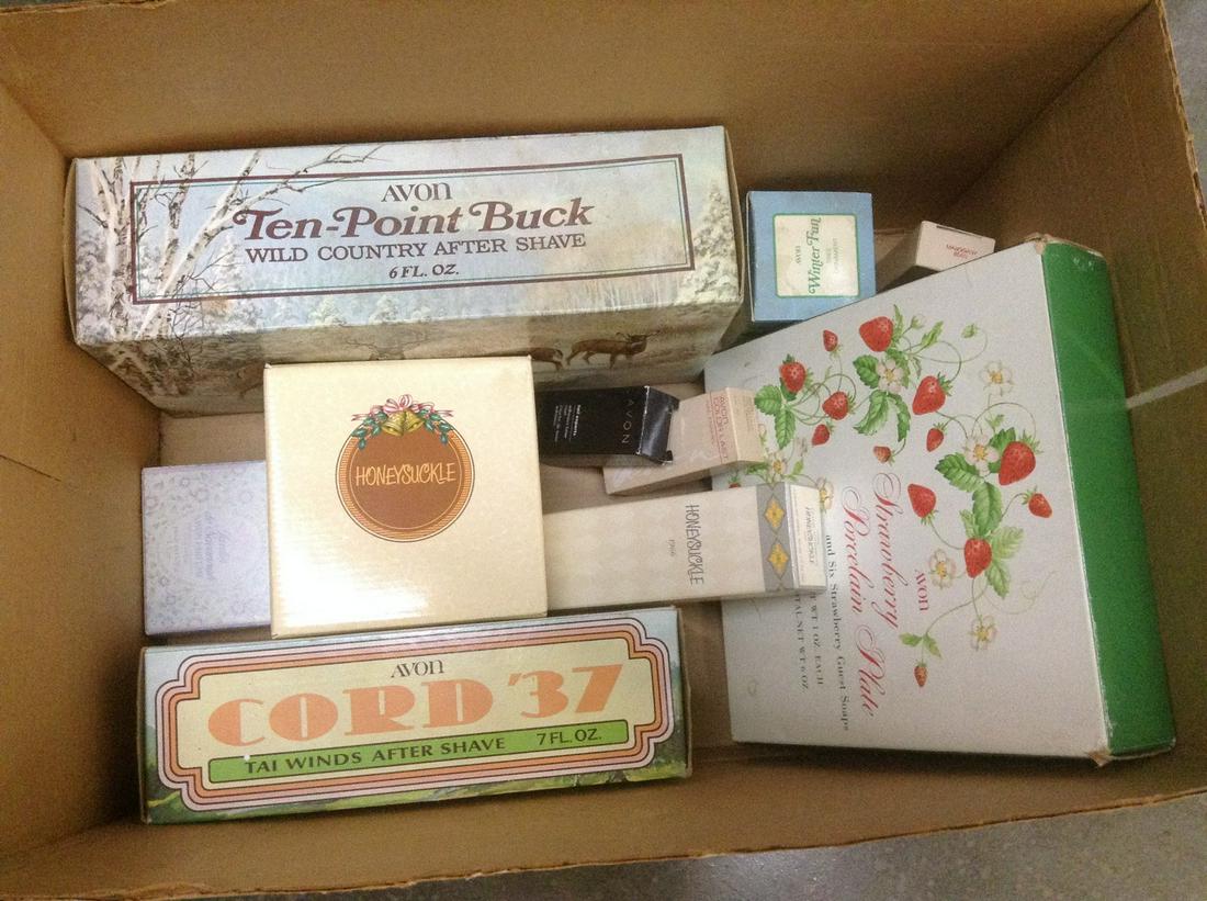 Box full of Vintage Avon Full bottles in the boxes (1 of 1)
