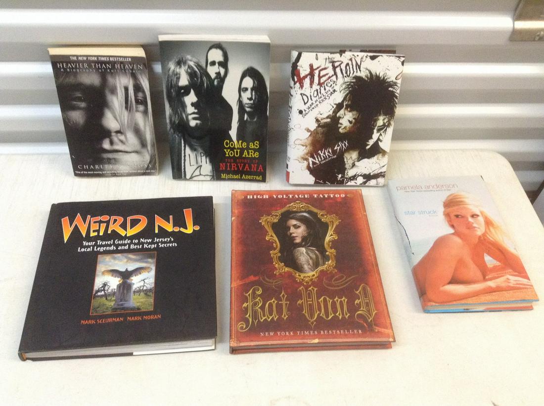 Lot of Nirvana, Motley Crue, Weird NJ and other books (1 of 1)