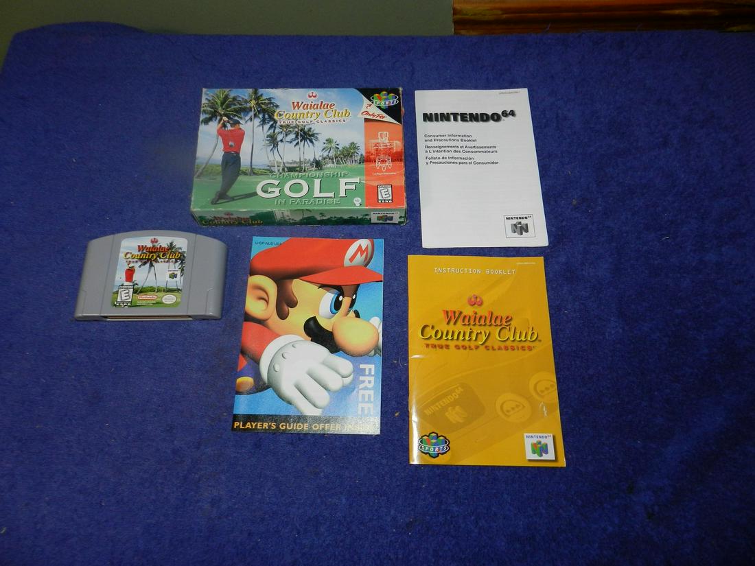 Nintendo 64 Waialae Country Club Golf Game: With box and manual.