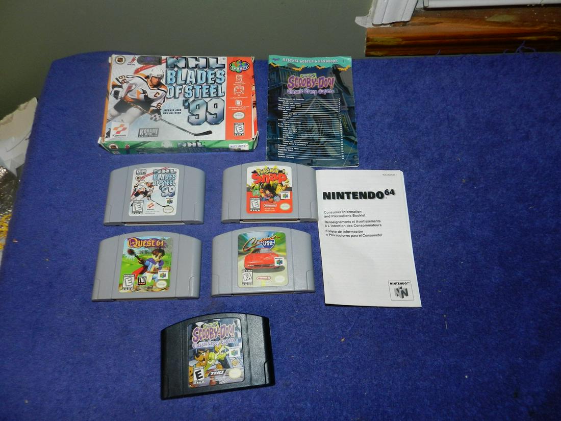 Lot of 5 Nintendo 64 Games Scooby Doo Pokemon Quest (1 of 1)